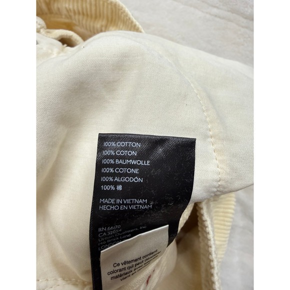 BDG Urban Outfitters High & Wide Corduroy Pants Cream Beige Women Size 28 NWT - Picture 4 of 9